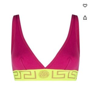 NWT - Versace Greca-print bra